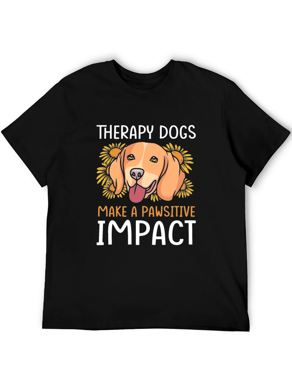 Therapy Dogs Pawsitive Impact Graphic T-Shirt