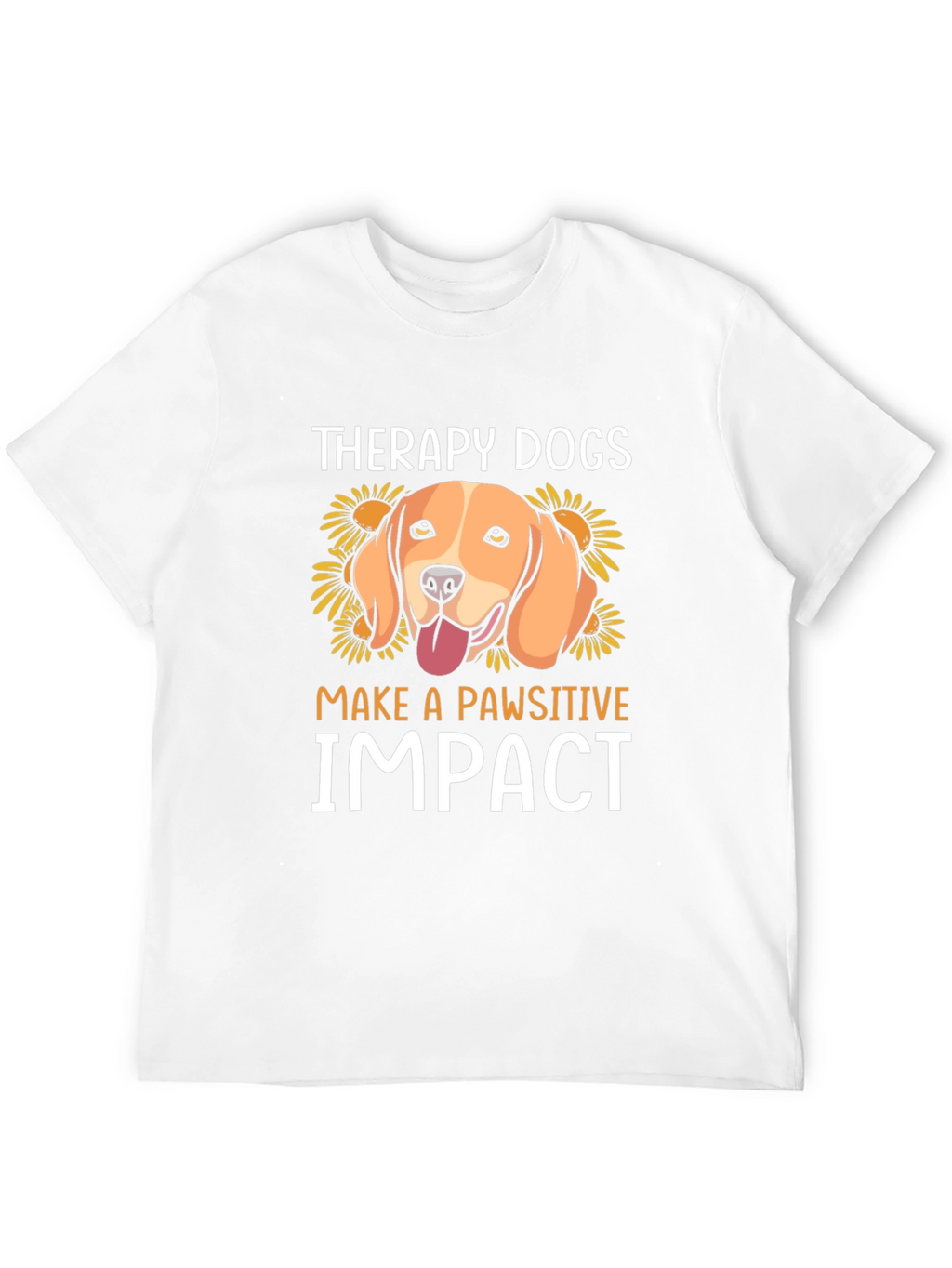 Therapy Dogs Pawsitive Impact Graphic T-Shirt