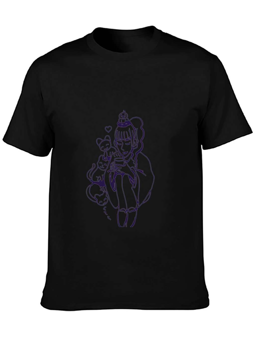 Unique Graphic Black T-Shirt