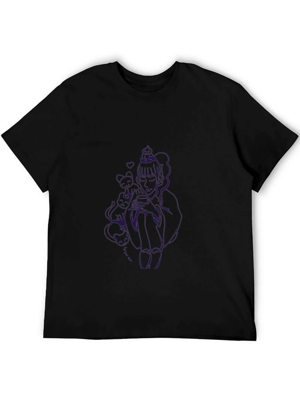 Unique Graphic Black T-Shirt
