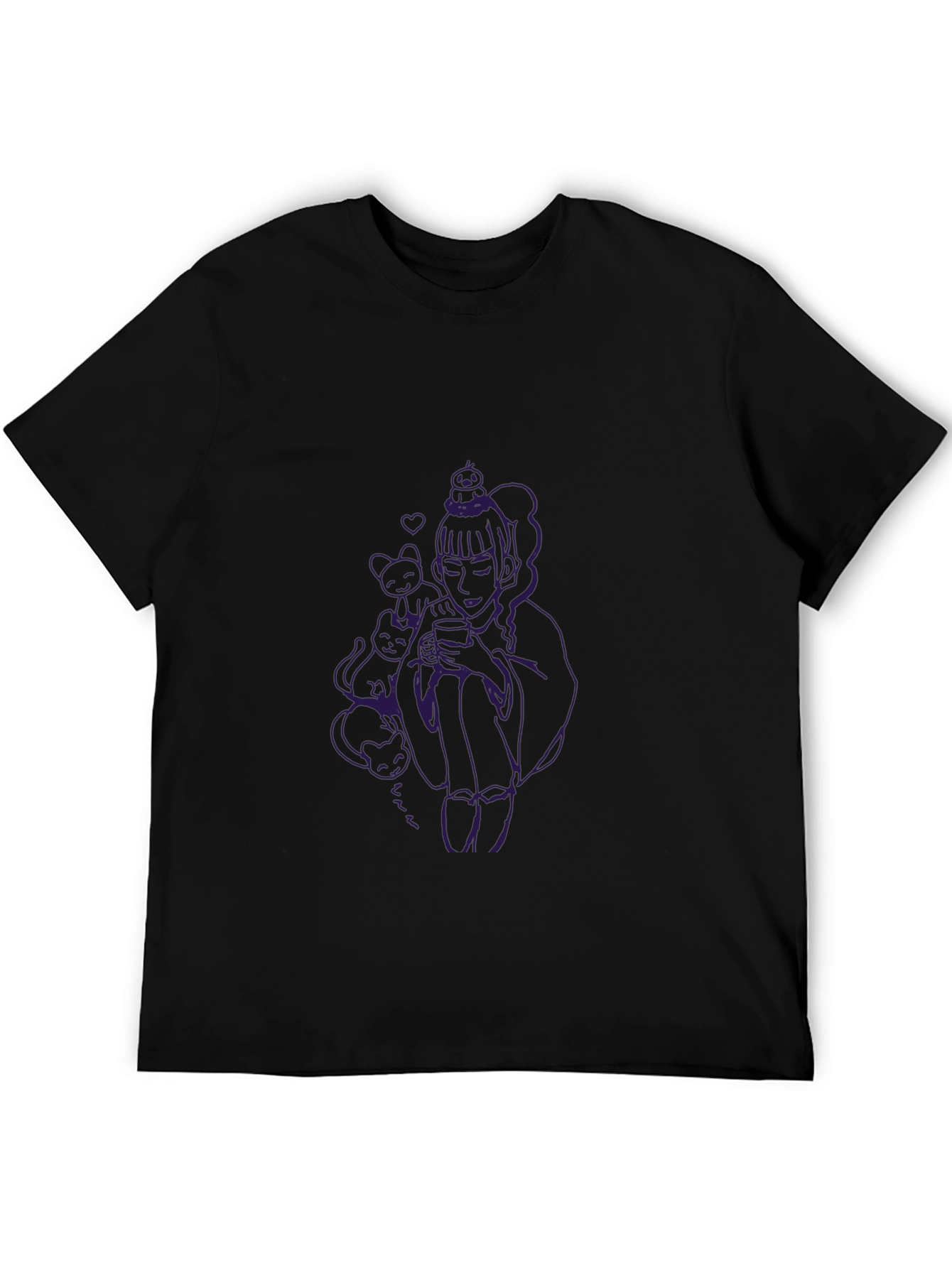 Unique Graphic Black T-Shirt