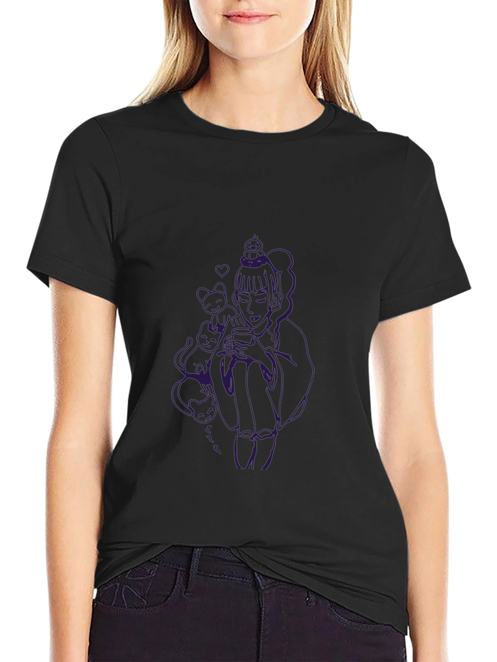 Unique Graphic Black T-Shirt