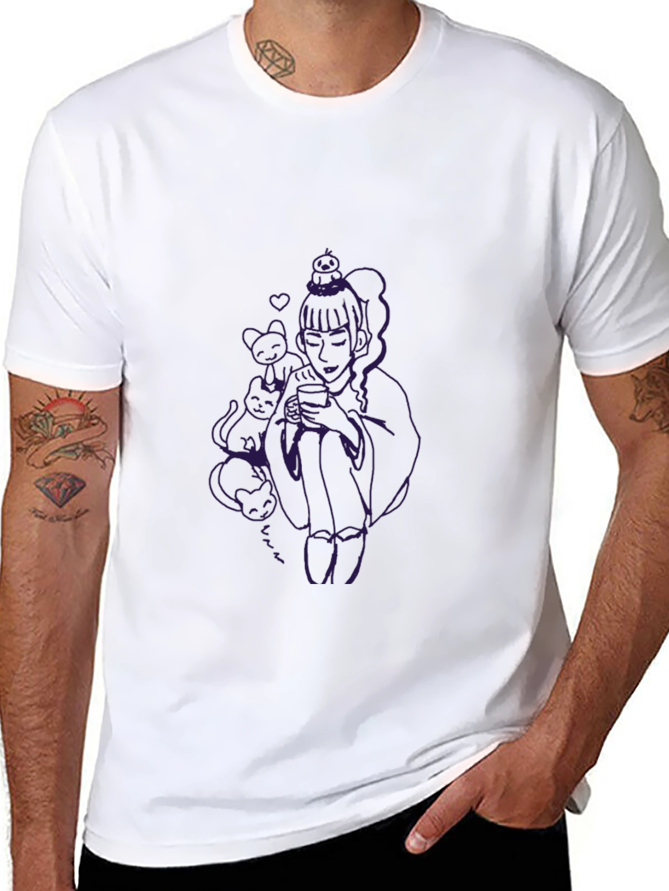 Unique Graphic Black T-Shirt