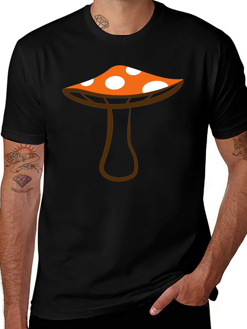 Funky Mushroom Graphic Tee