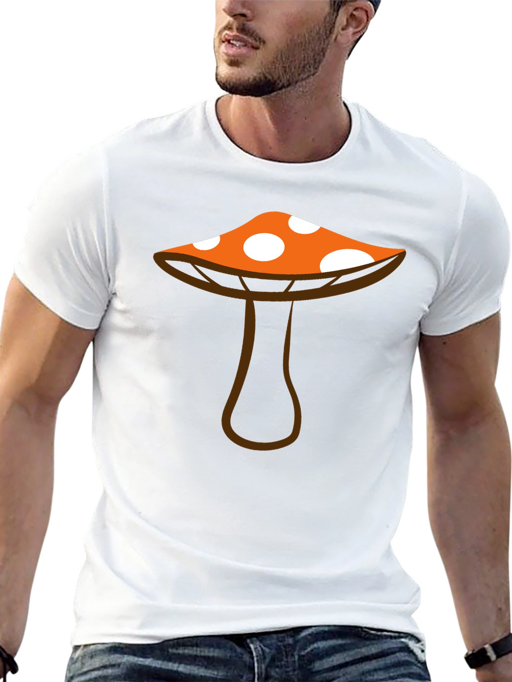 Funky Mushroom Graphic Tee
