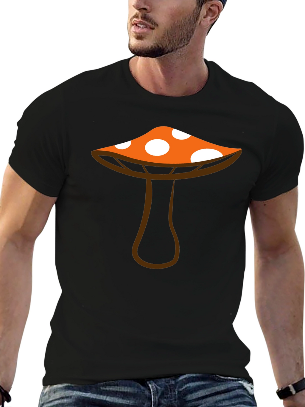 Funky Mushroom Graphic Tee