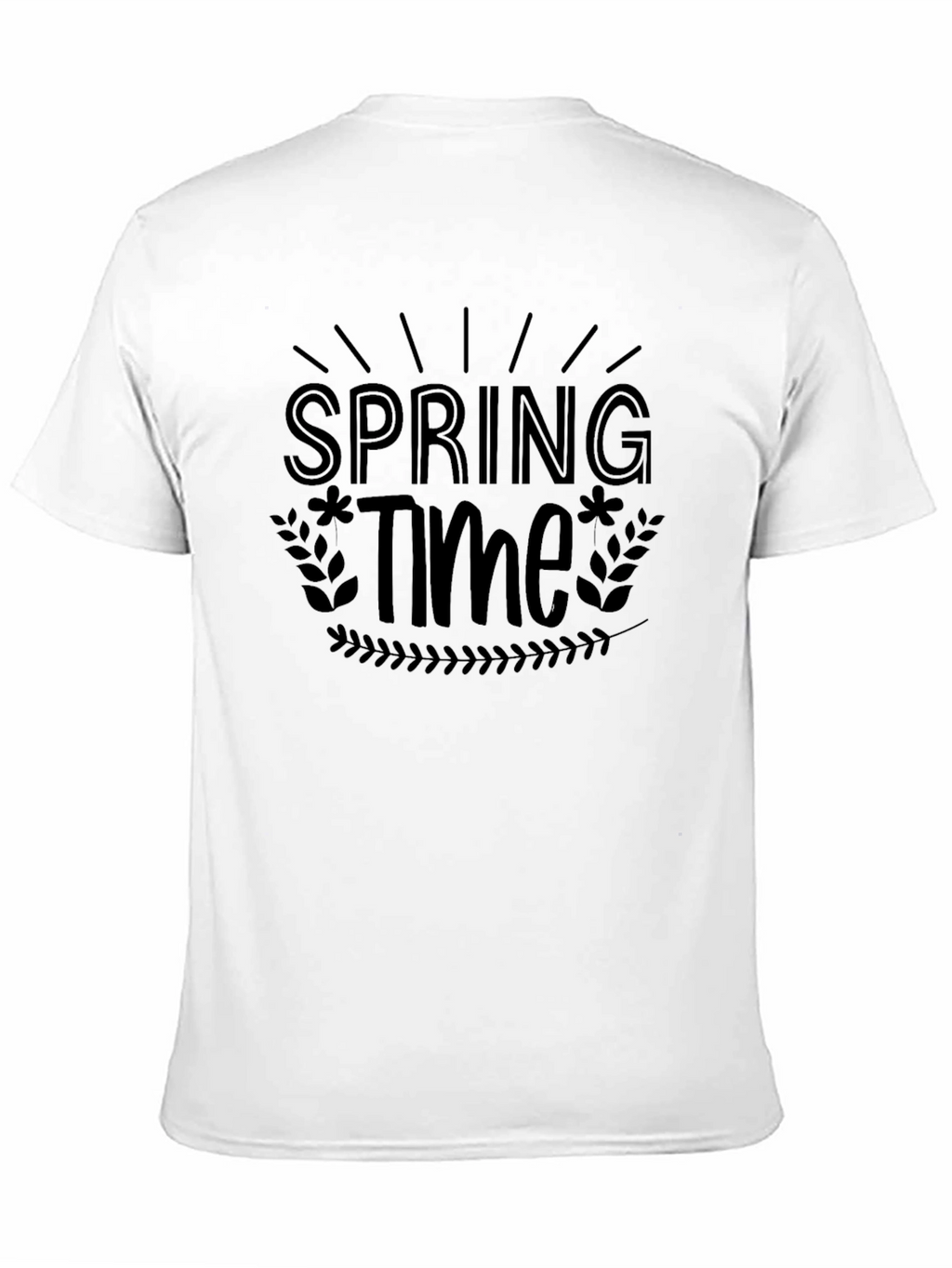 Spring Time Graphic Tee - Black