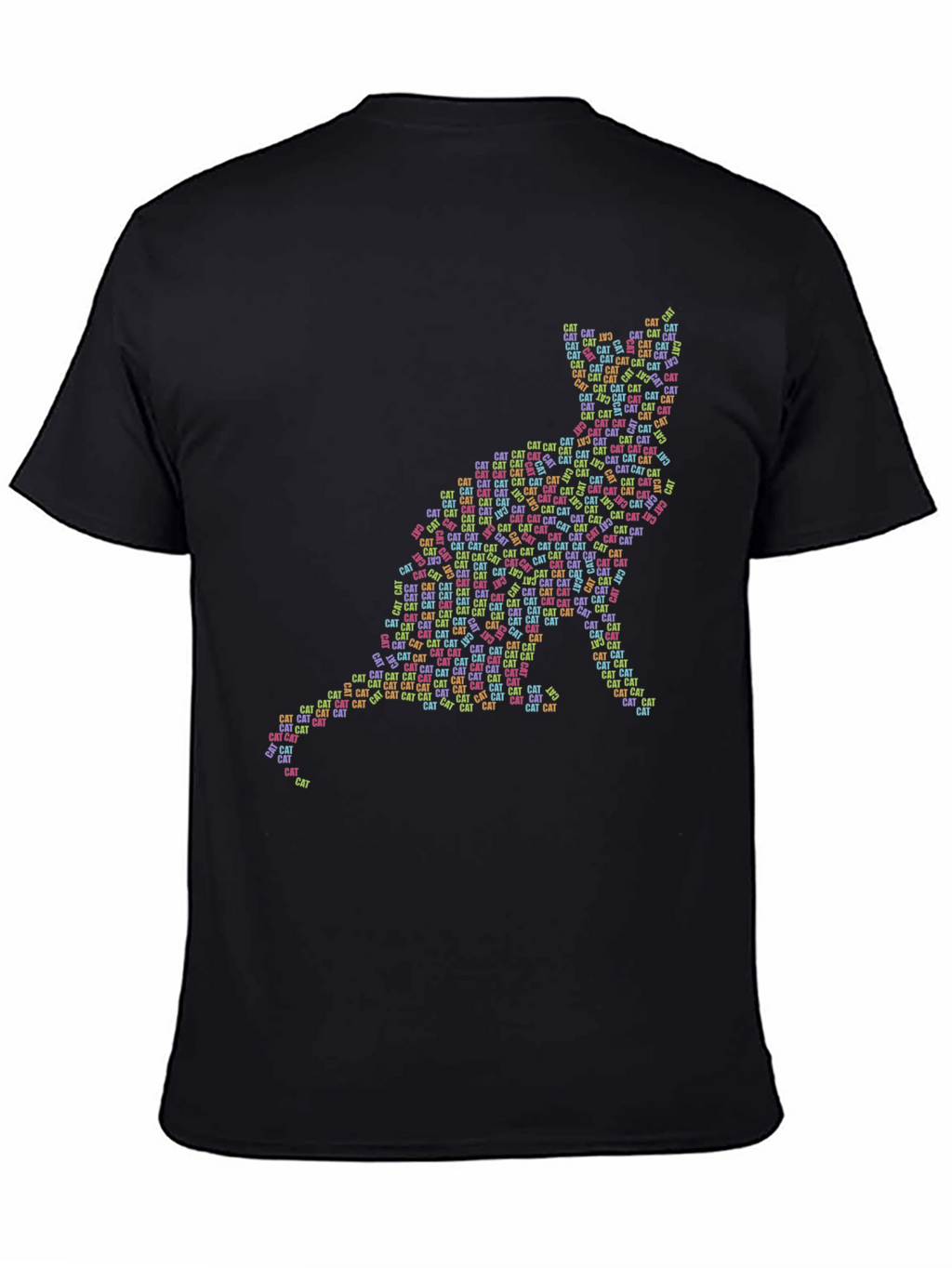 Cat Word Art Graphic T-Shirt