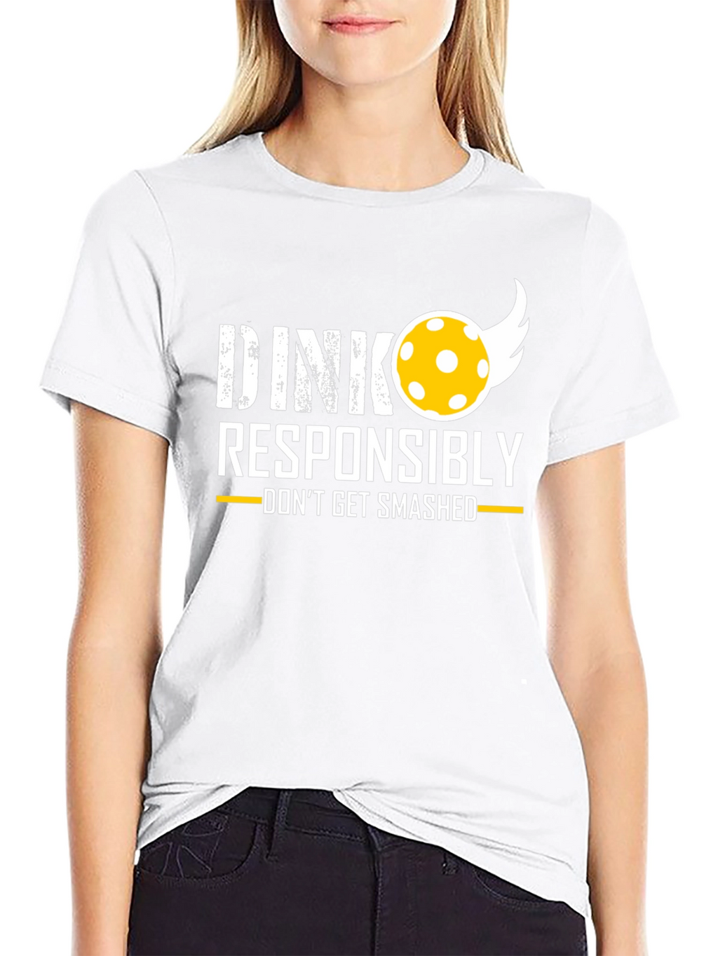 Dink Responsibly T-Shirt - Funny Pickleball Tee