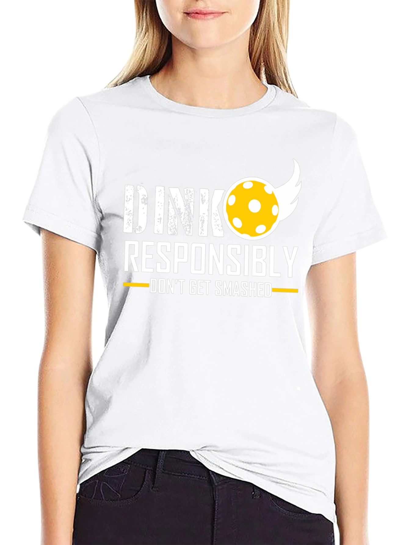 Dink Responsibly T-Shirt - Funny Pickleball Tee