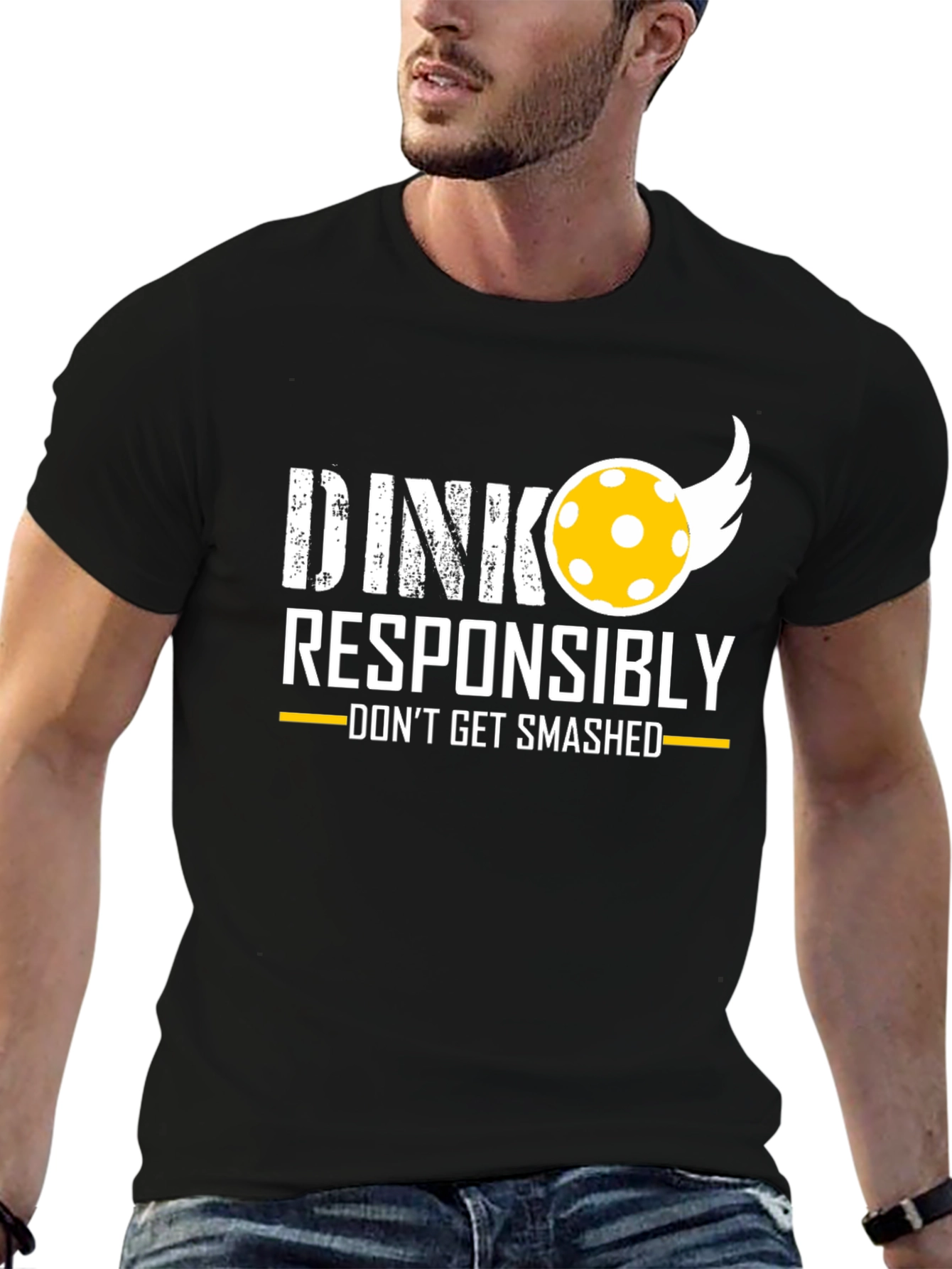 Dink Responsibly T-Shirt - Funny Pickleball Tee