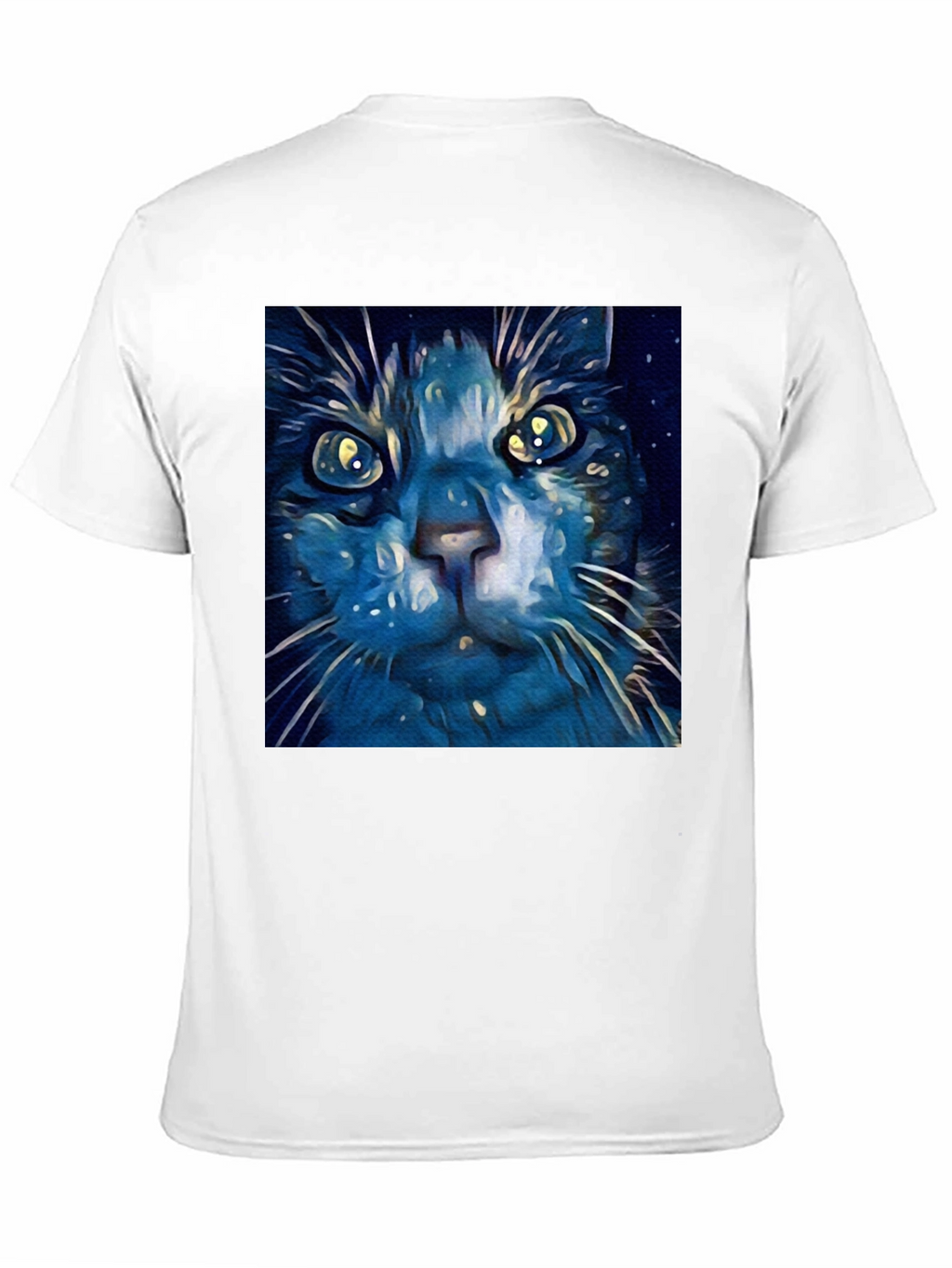 Blue Cat Art T-Shirt