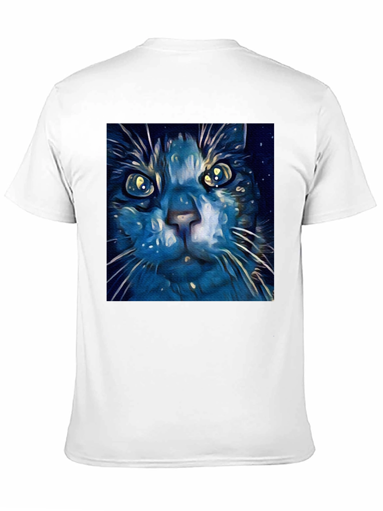 Blue Cat Art T-Shirt