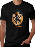Halloween Pumpkin Skeleton T-Shirt