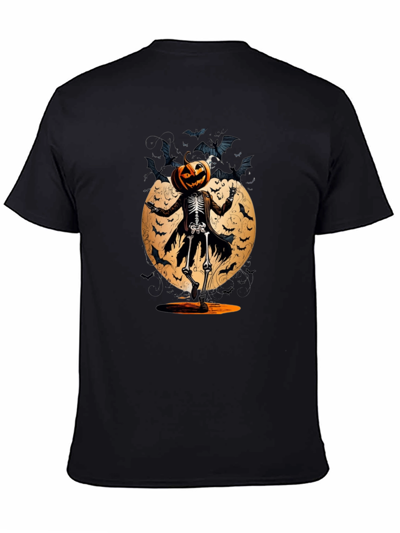 Halloween Pumpkin Skeleton T-Shirt