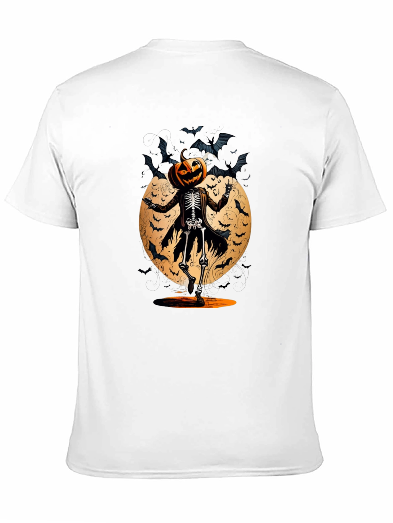 Halloween Pumpkin Skeleton T-Shirt