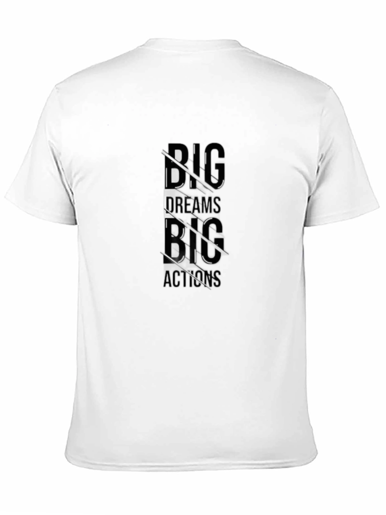 Big Dreams Big Actions Black Graphic Tee
