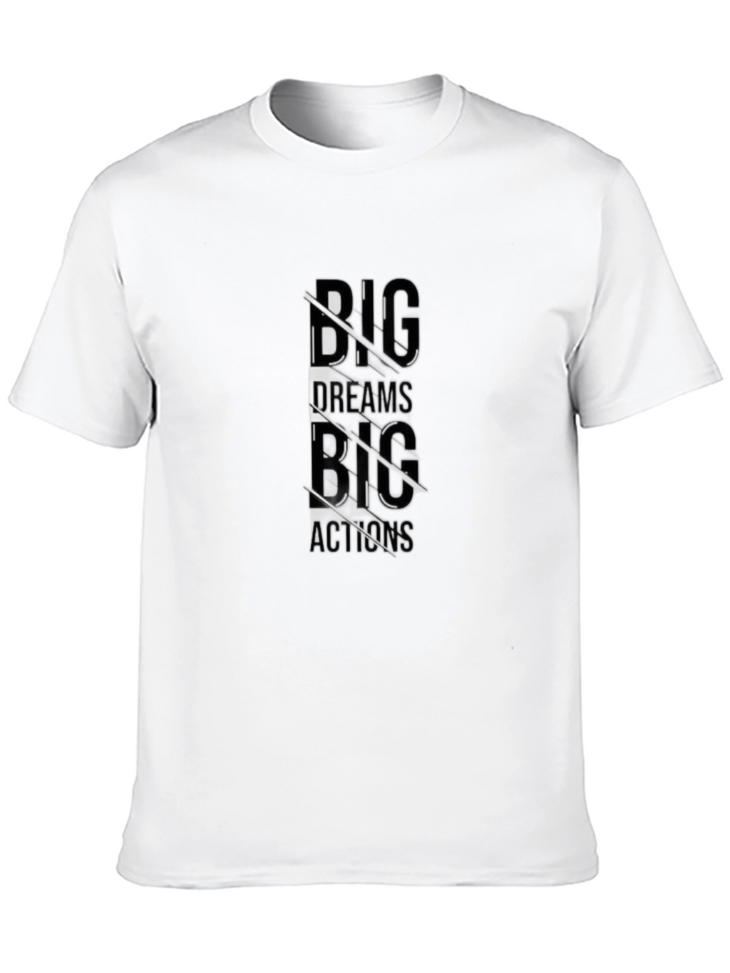 Big Dreams Big Actions Black Graphic Tee
