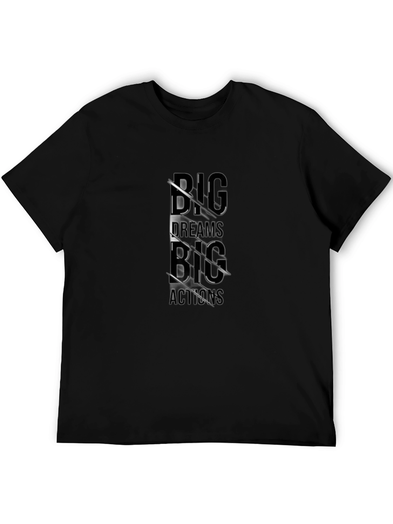 Big Dreams Big Actions Black Graphic Tee
