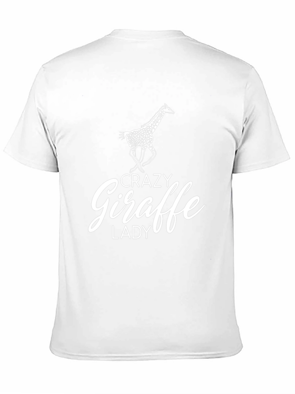 Crazy Giraffe Lady Black T-Shirt