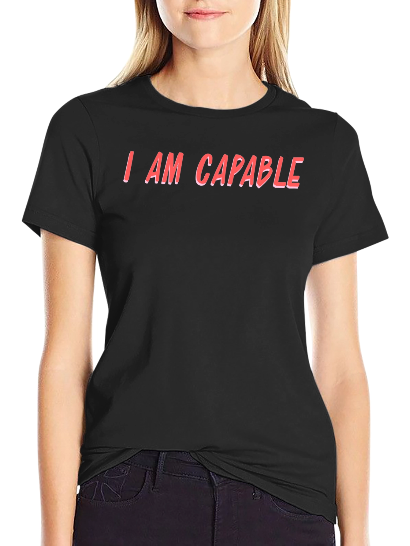I AM CAPABLE - Black T-Shirt
