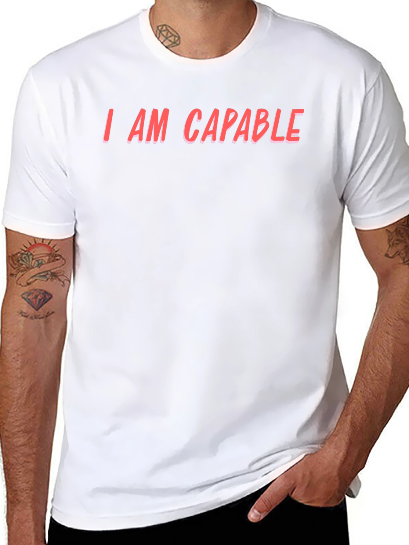 I AM CAPABLE - Black T-Shirt