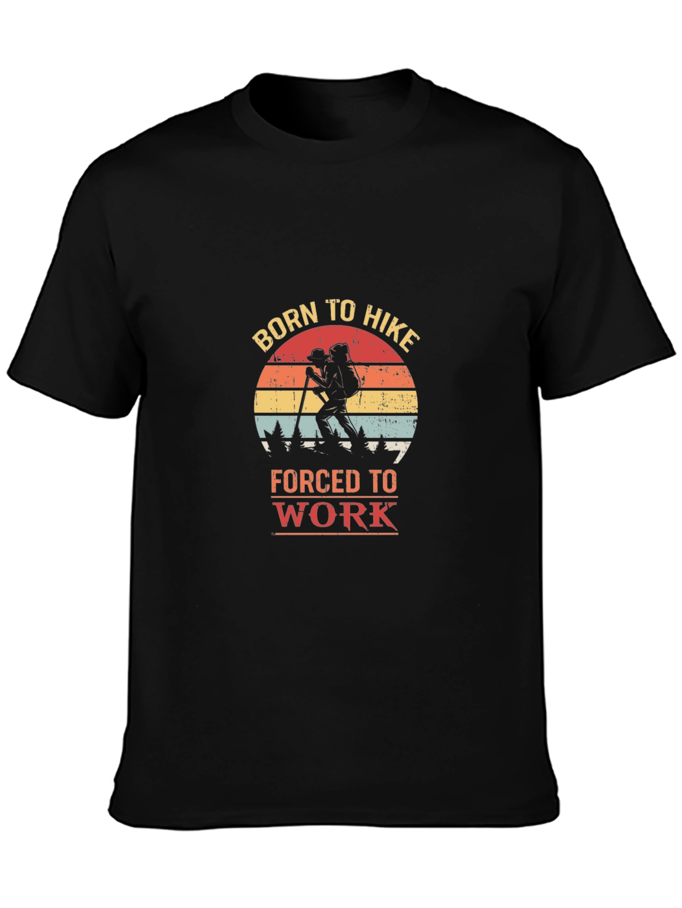 Born To Hike Graphic Tee - Outdoor Adventure Shirt