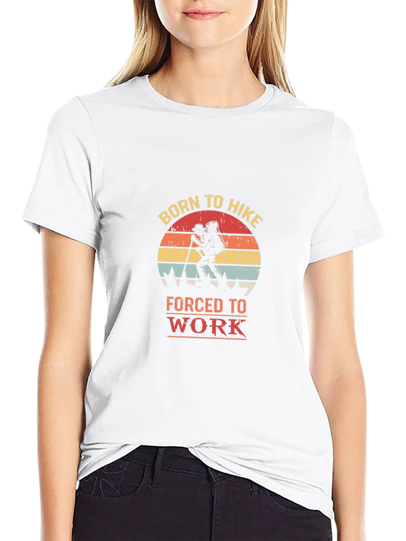 Born To Hike Graphic Tee - Outdoor Adventure Shirt