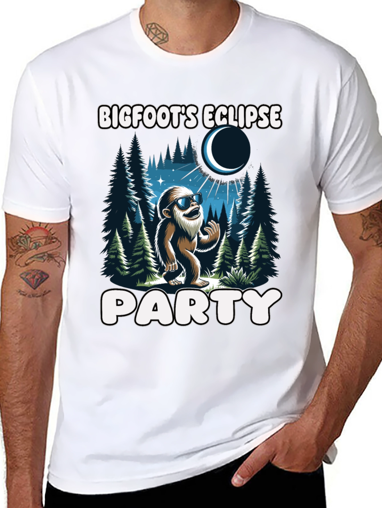 Bigfoots Eclipse Party T-Shirt