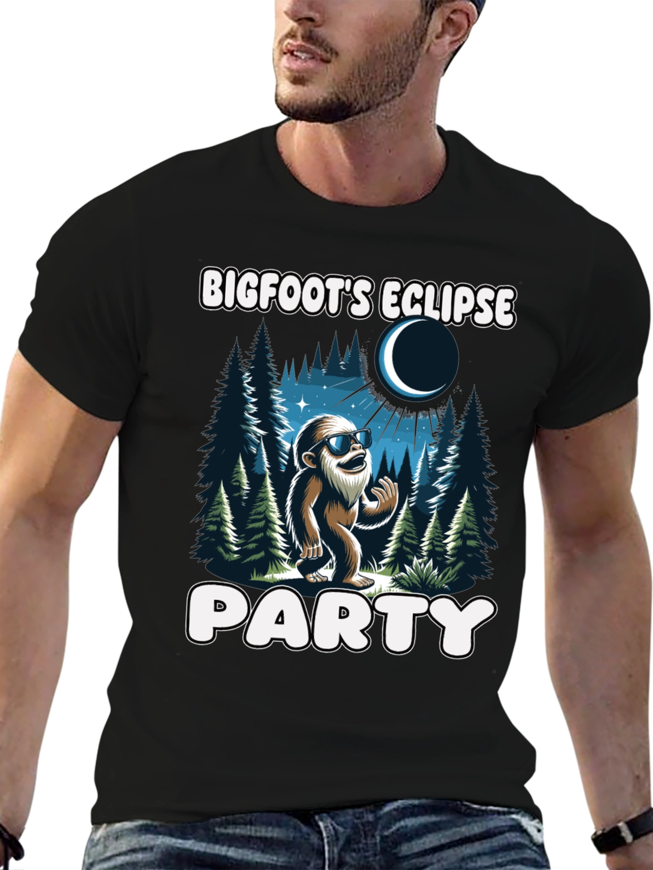 Bigfoots Eclipse Party T-Shirt