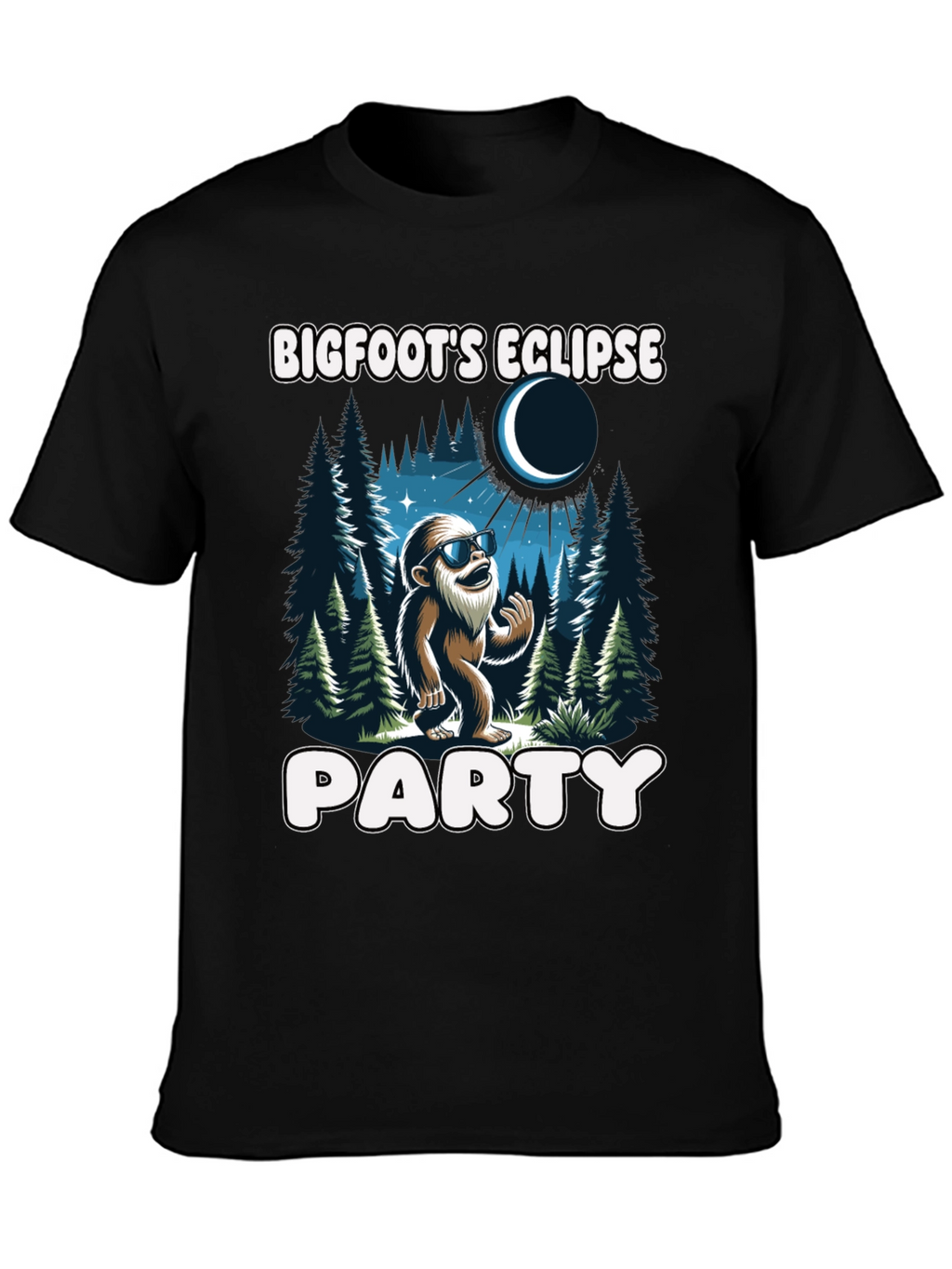 Bigfoots Eclipse Party T-Shirt