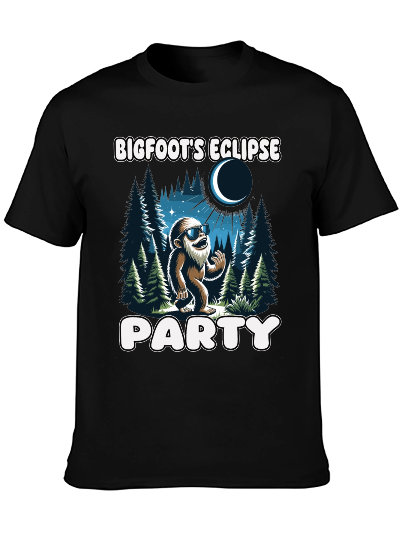 Bigfoots Eclipse Party T-Shirt