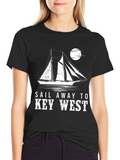 Sail Away to Key West Graphic T-Shirt
