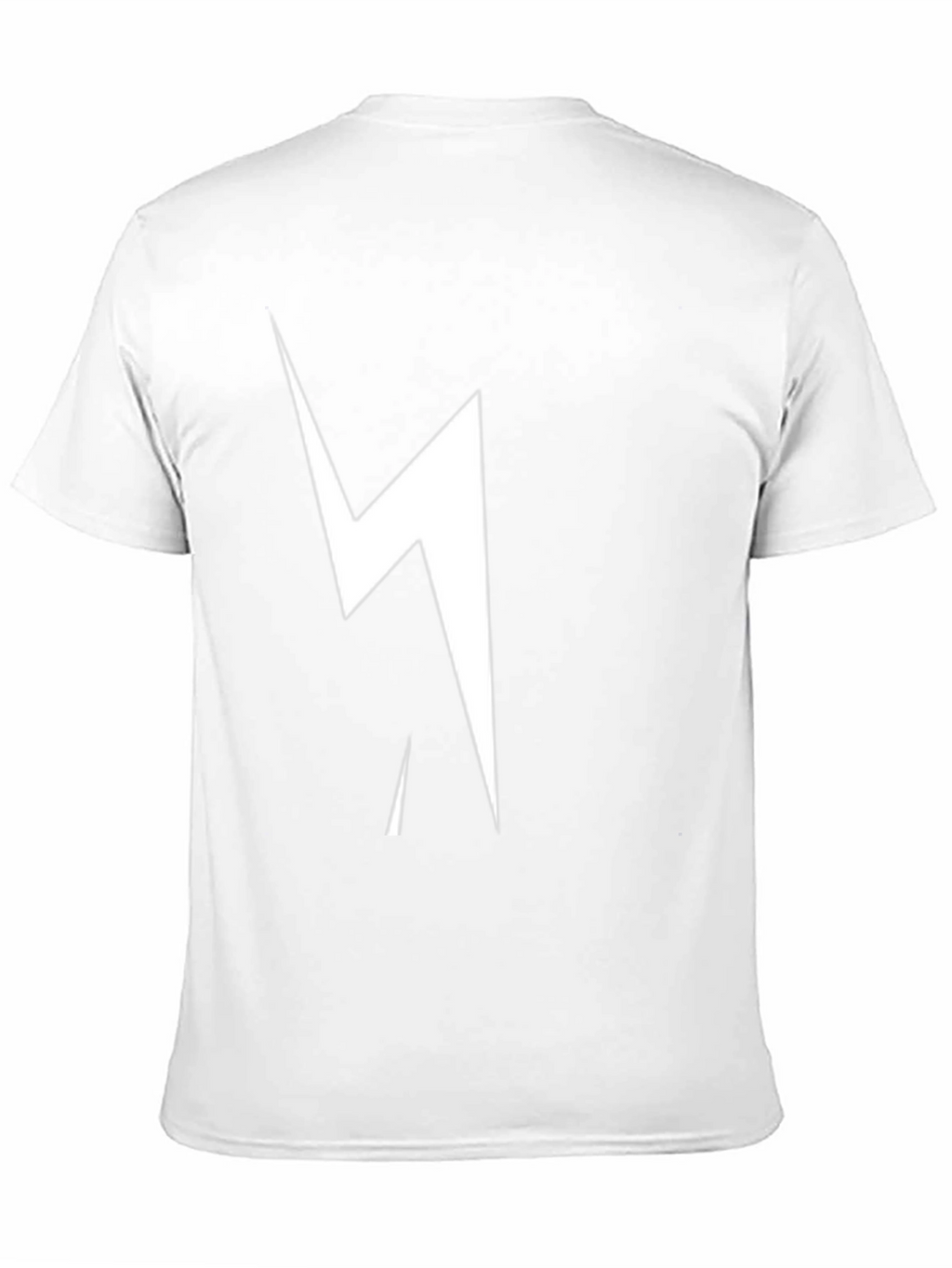 Black T-Shirt with Lightning Bolt Graphic