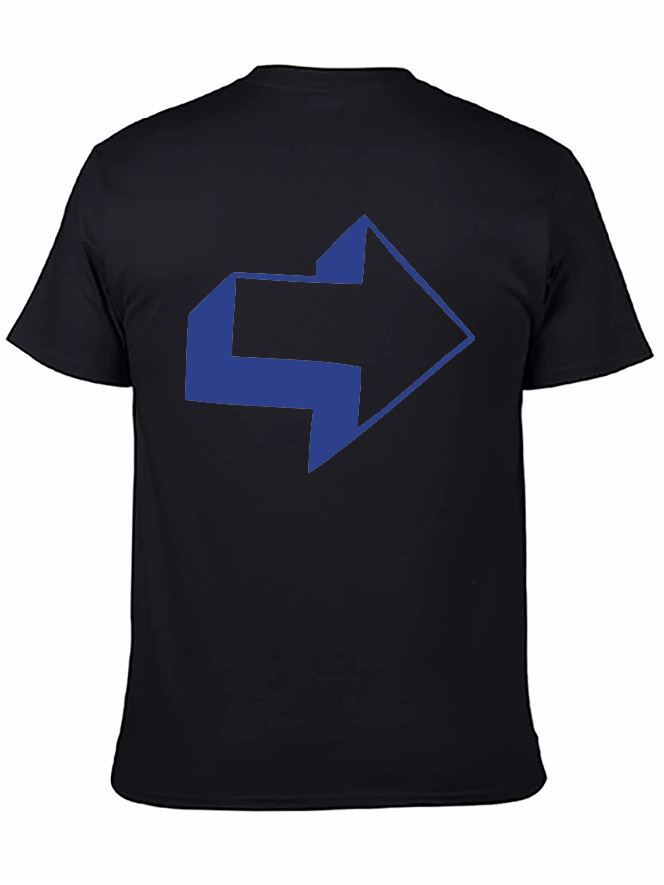 Modern Arrow Graphic Black T-Shirt