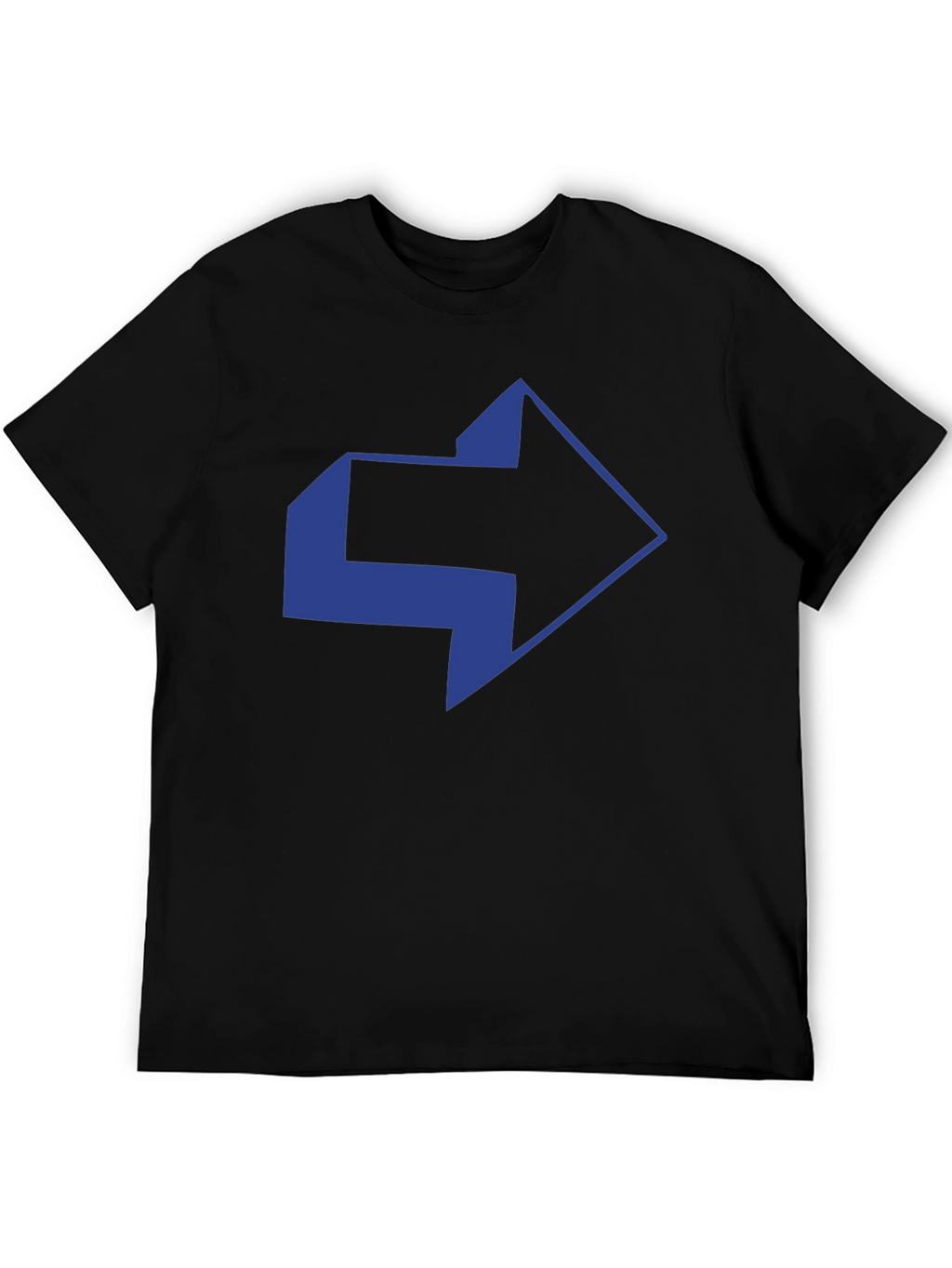 Modern Arrow Graphic Black T-Shirt