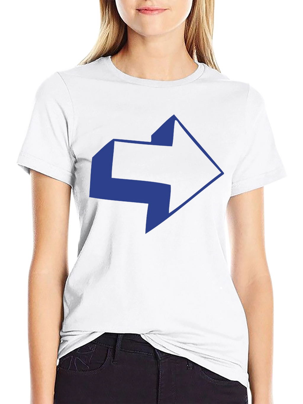 Modern Arrow Graphic Black T-Shirt