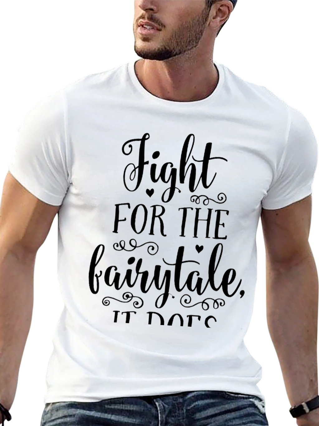Fight for the Fairytale Black Graphic Tee