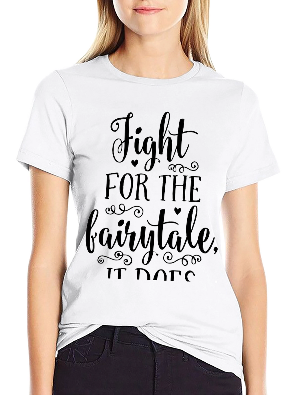 Fight for the Fairytale Black Graphic Tee