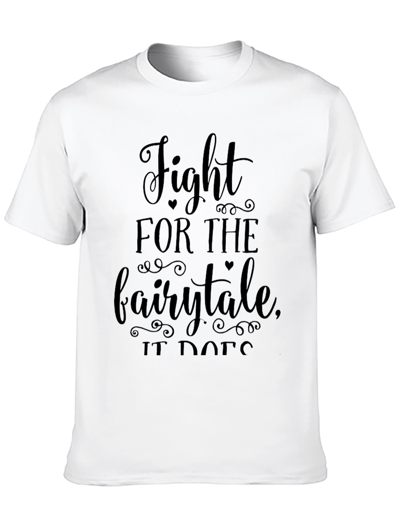 Fight for the Fairytale Black Graphic Tee