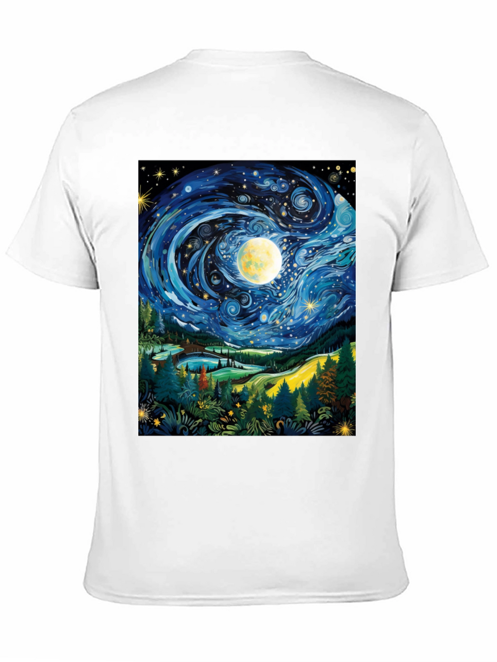 Starry Night T-Shirt Artistic Print
