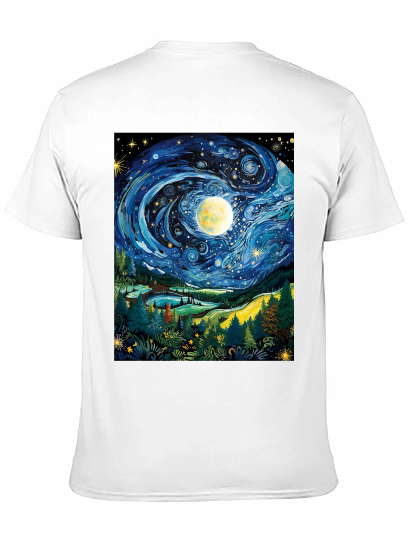 Starry Night T-Shirt Artistic Print