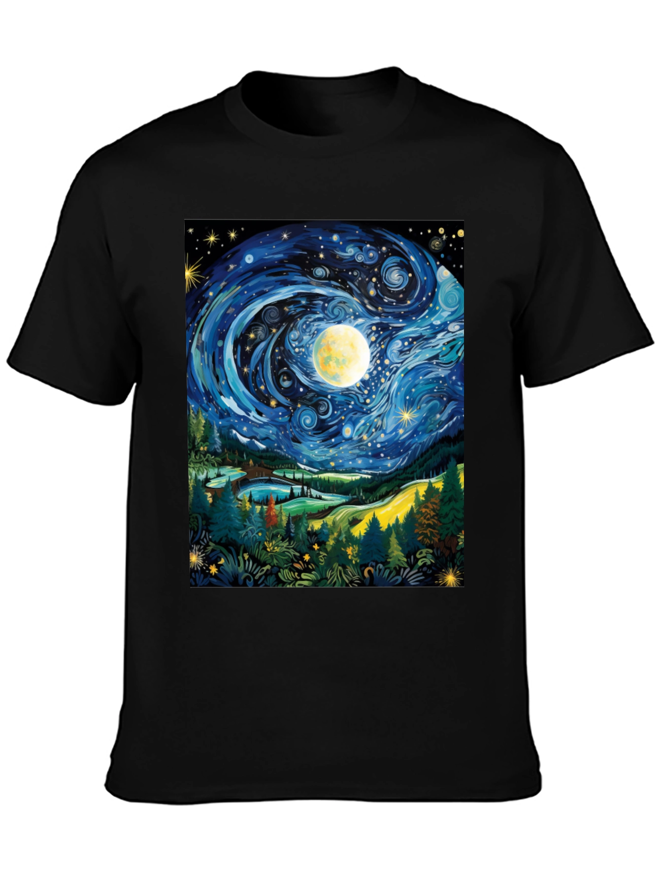 Starry Night T-Shirt Artistic Print