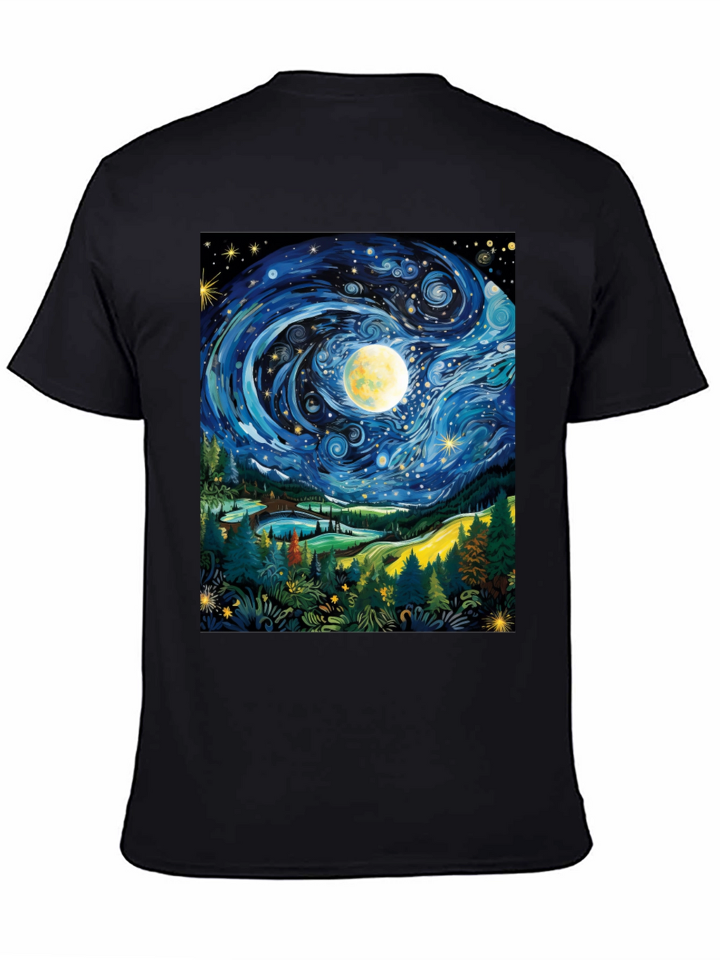 Starry Night T-Shirt Artistic Print