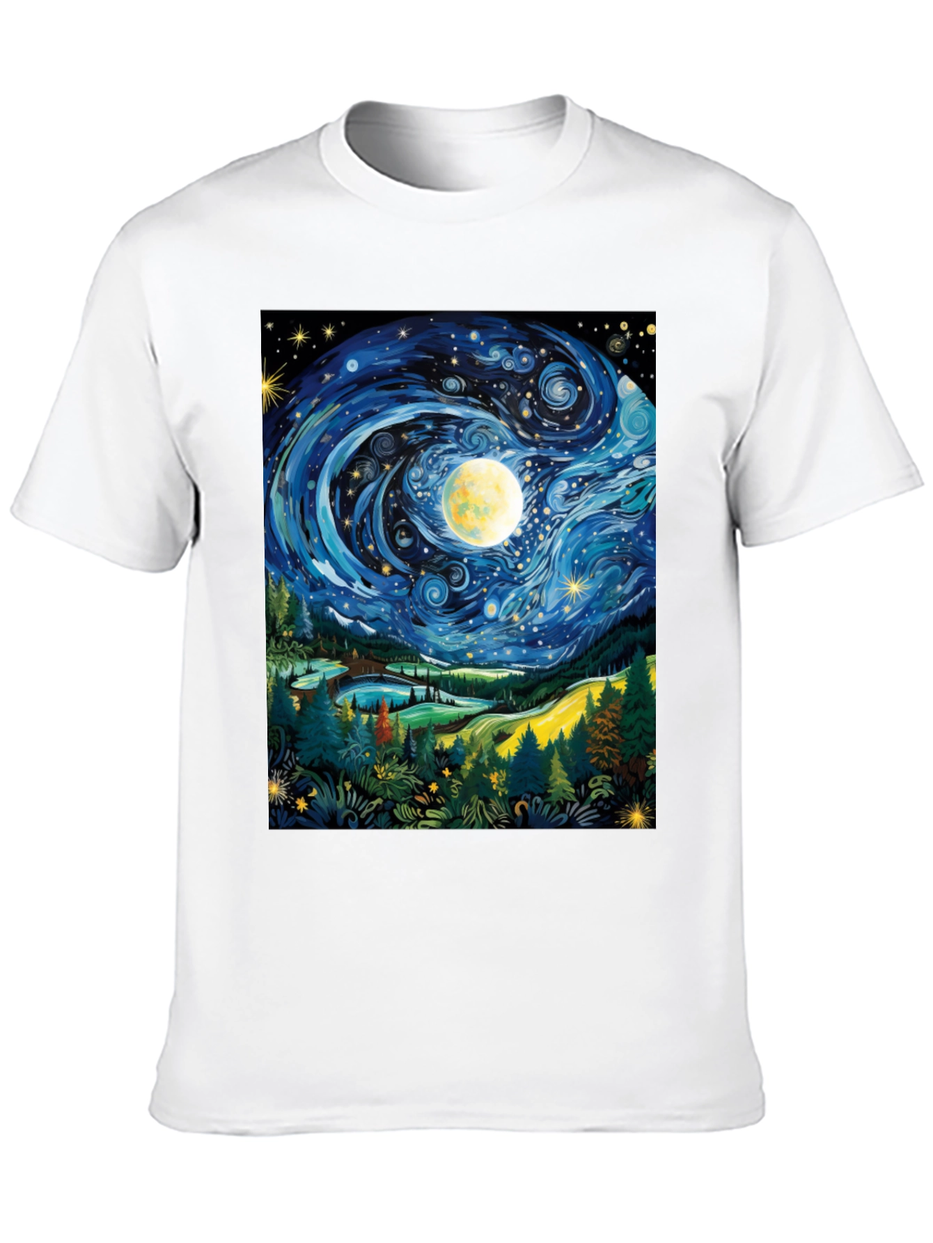 Starry Night T-Shirt Artistic Print