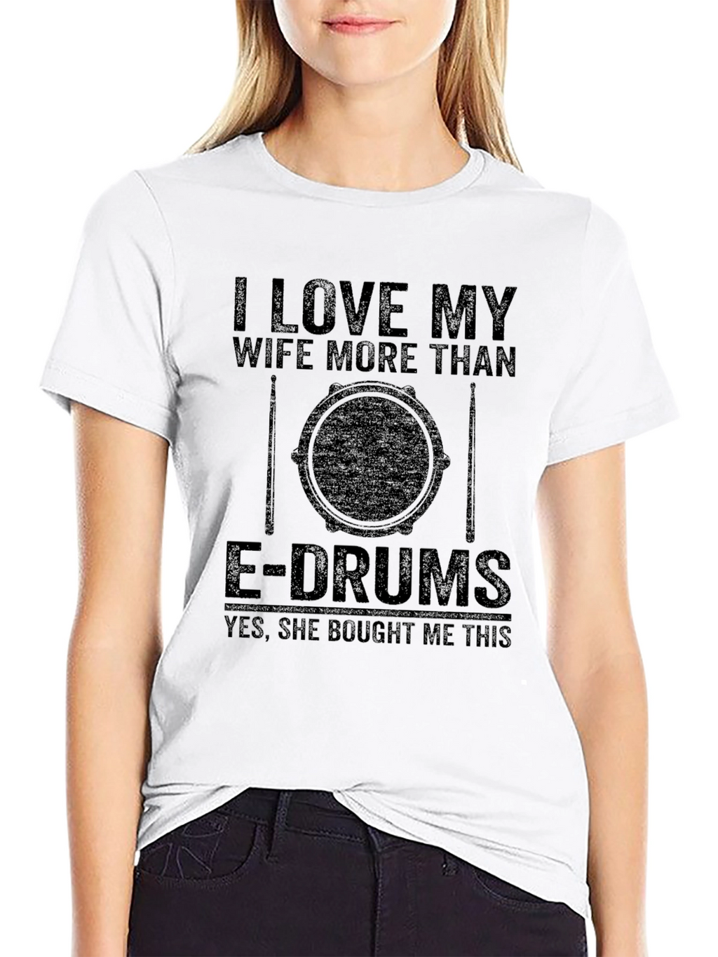 I Love My Wife E-Drum T-Shirt