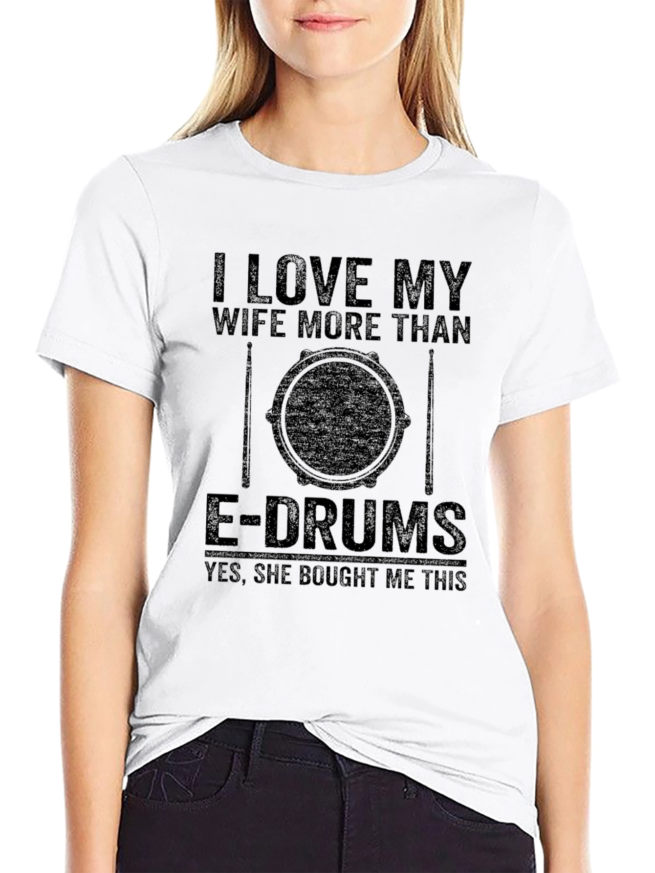 I Love My Wife E-Drum T-Shirt