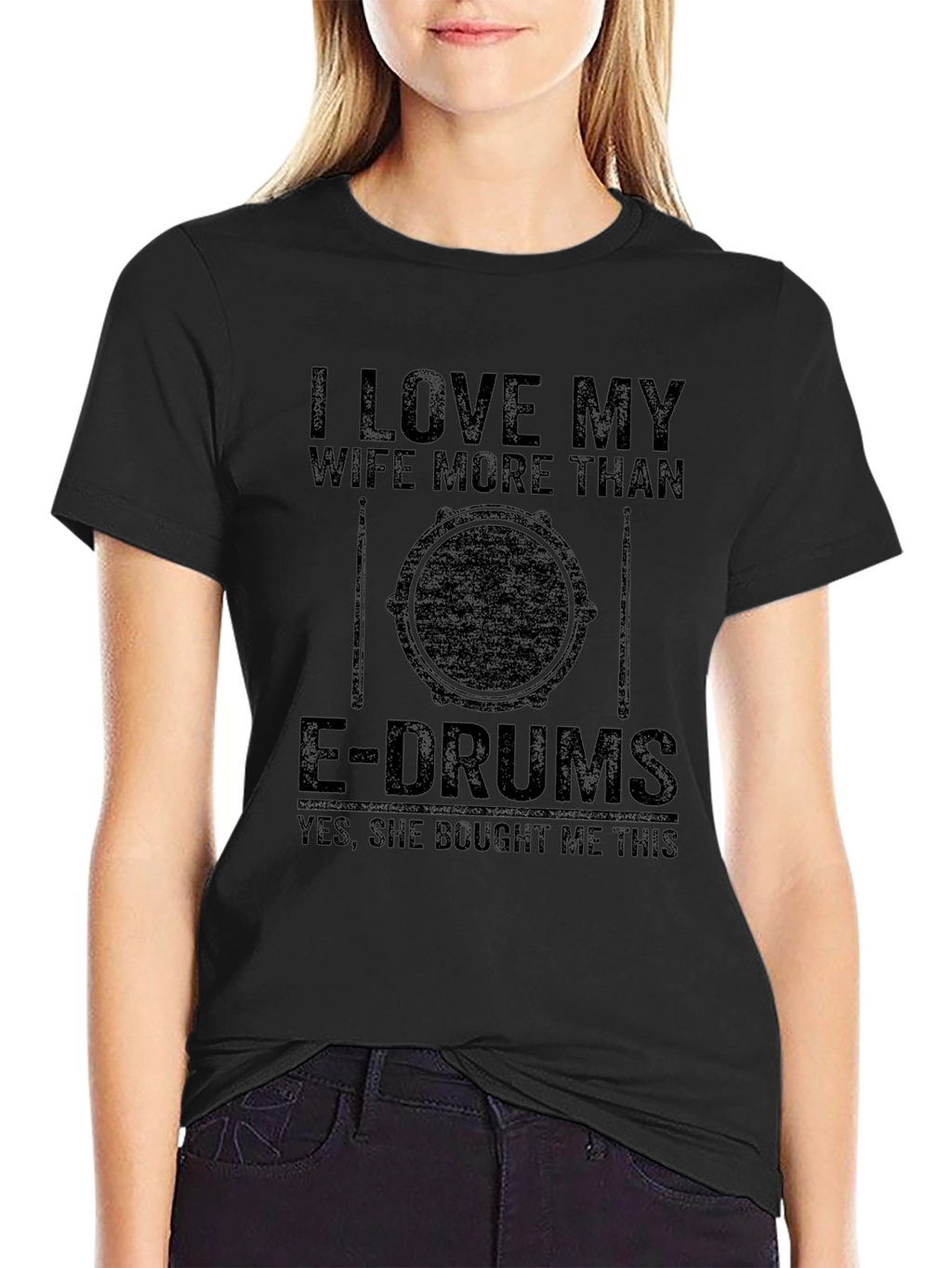 I Love My Wife E-Drum T-Shirt