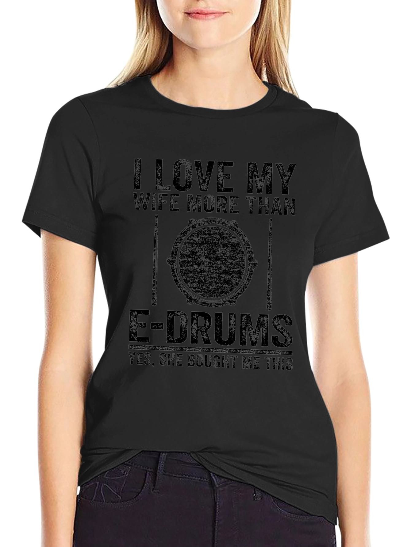 I Love My Wife E-Drum T-Shirt