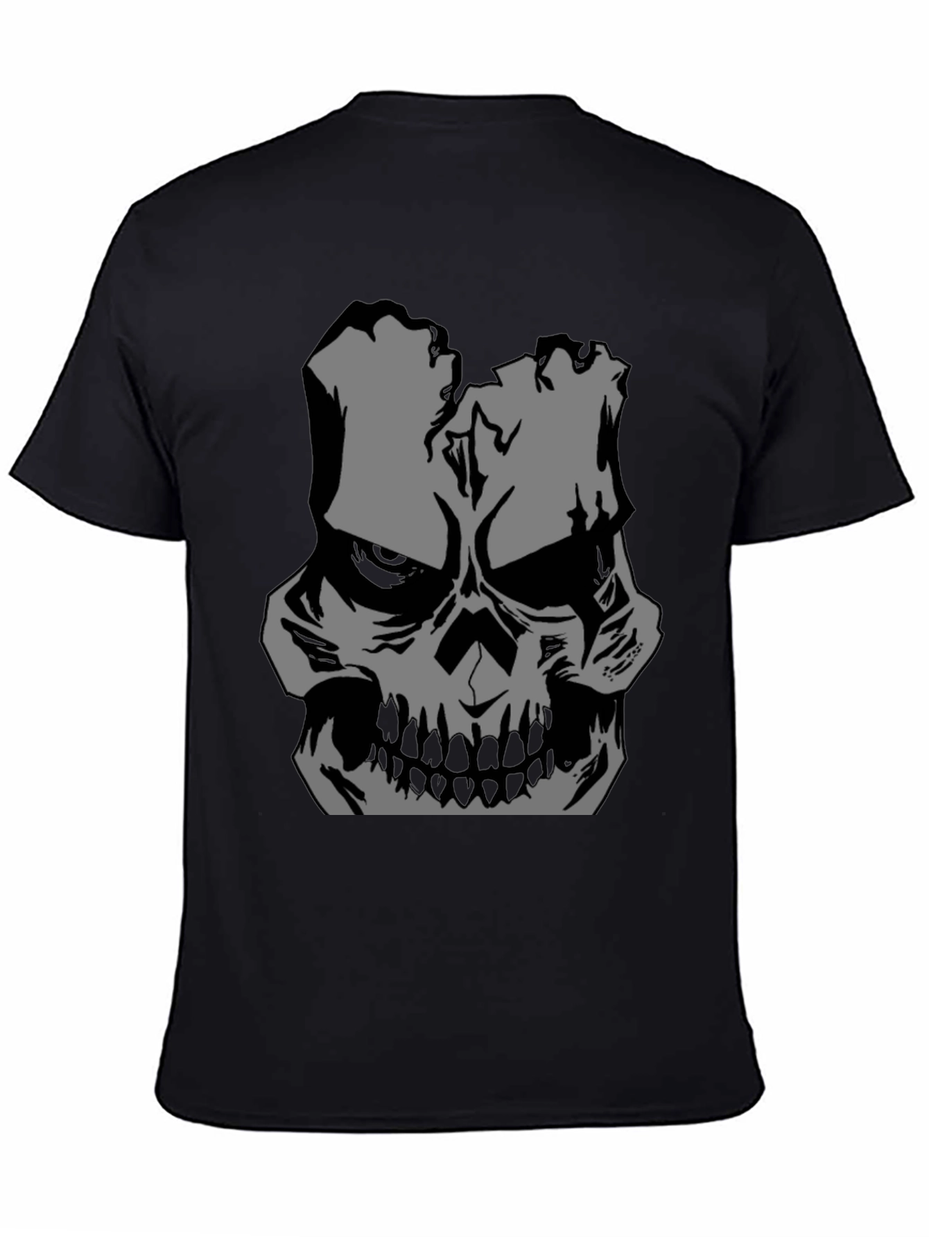 Skull Graphic Black T-Shirt - Mens Fashion Tee